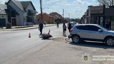 В ДТП на Львівщині травмувався 15-річний пасажир мотоцикла (ФОТО)