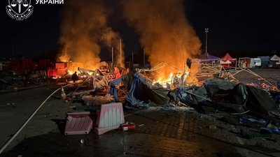 У Києві росіяни вдарили по цивільних обʼєктах, серед яких резиденція посла Саудівської Аравії