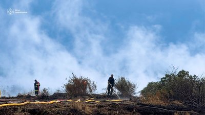 На Львівщині горять торфовища, через значне задимлення вже є повідомлення про ДТП
