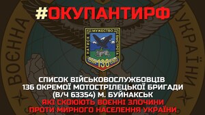 Українська розвідка оприлюднила список імен російських окупантів, які воюють проти України