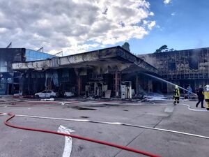 Пожежа внаслідок ДТП на АЗС у Києві: поліція розповіла подробиці (ФОТО)