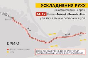 «Укравтодор» попереджає про ускладнення на автодорозі М-17 через масову втечу росіян