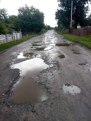 На Львівщині "забули" відремонтувати дорогу, хоча на проведення робіт виділялися кошти (фото)