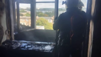 У Львівській області під час пожежі в дев’ятиповерхівці травмувалися двоє людей