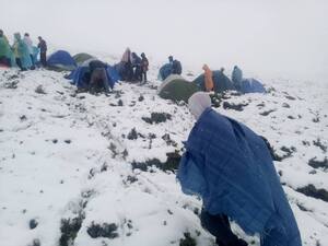 На Закарпатті через сніг у горах рятувальники допомогли дитячому табору (фото)