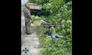 На Хмельниччині СБУ затримала на гарячому лісорубів, які вирубували дерева у Національному заповіднику (фото)