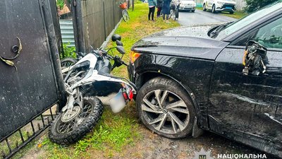 У ДТП на Рівненщині постраждав неповнолітній мотоцикліст
