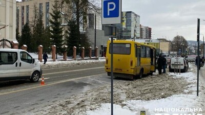 У Львові 67-річний водій маршрутки здійснив наїзд на пішохода (ФОТО)