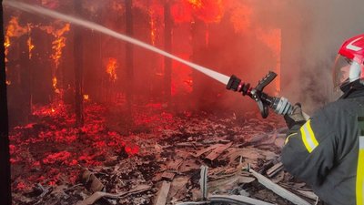 У Стрийському районі згоріла сауна (ФОТО)