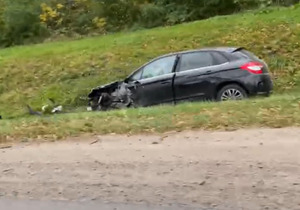 У ДТП на Львівщині автомобіль з’їхав у кювет