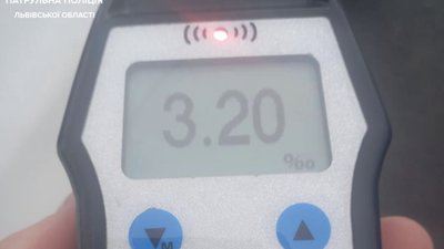 У Львові зупинили водія з рекордною дозою алкоголю в крові