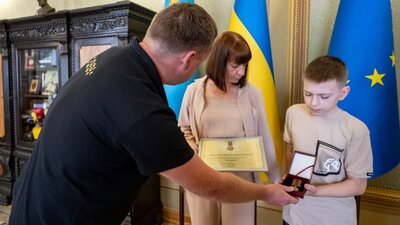 У Львові 20-річного лейтенанта поліції Данила Куцевича нагородили відзнакою посмертно