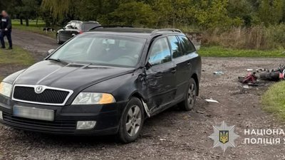 На Львівщині внаслідок зіткнення з автомобілем травмований неповнолітній мотоцикліст