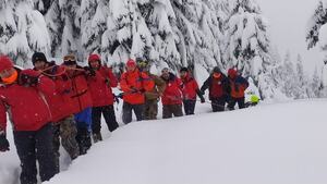 Рятувальники 15 годин транспортували заблукалого львівського туриста (фото)