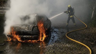 У Львівській області горів автомобіль