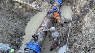 В районі села Домажир стався новий витік на магістральному водогоні