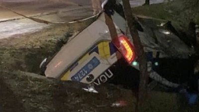 На Львівщині перекинувся автомобіль поліції