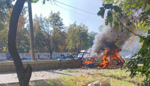 Невідомі підірвали автомобіль в якому перебував член ГО «Український легіон» (ФОТО, ВІДЕО)