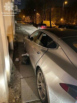 Чоловік запобіг крадіжці з «Tesla» на Сихові (фото)