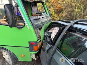 Фото: НПУ. Кадри з місця ДТП на Яворівщині
