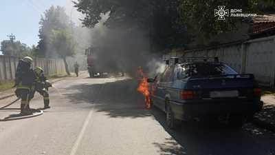 На Львівщині у «Mitsubishi Рajero» згорів чоловік (ФОТО)