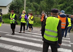 Протестувальники перекрили дорогу на Львівщині (фото)