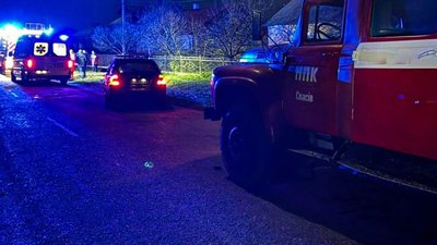 У Шептицькому районі горів будинок