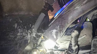 На Львівщині горіла вантажівка (ФОТО)