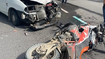 На трасі «Київ-Чоп» зіткнулися мотоцикл та авто